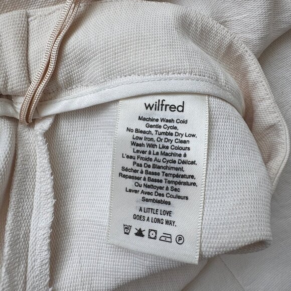 ✨ Wilfred / Aritzia | Wide Leg Cream Pull on Trousers | Size M ✨ - Picture 4 of 11